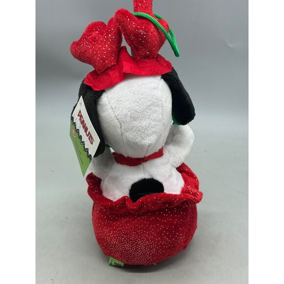 Peanuts Snoopy Christmas Light-Up Animated Plush With Antlers & Bow NWT READ - Picture 4 of 11